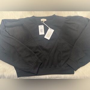 Super cute over sized black crew neck